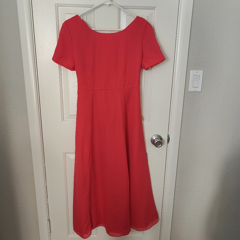 Vintage Stephanie Andrews Pink midi dress